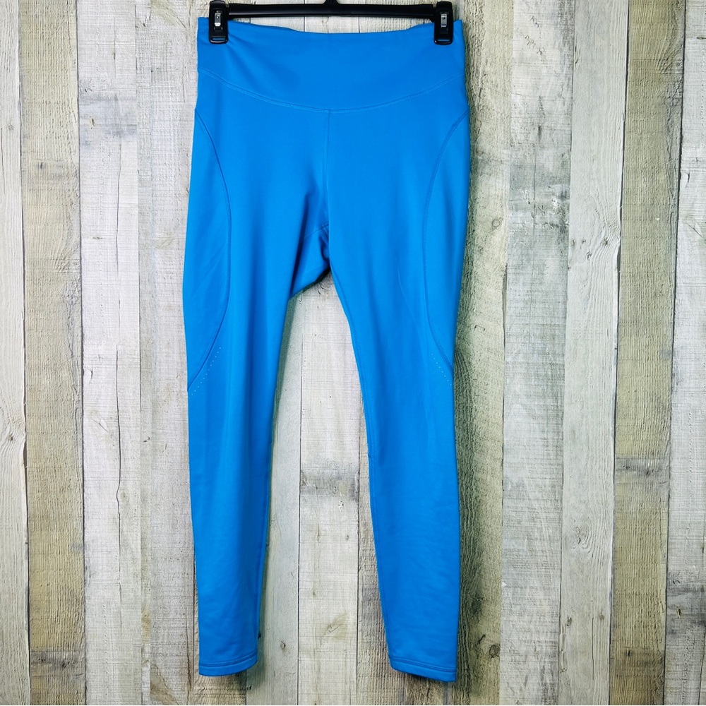 Powersoft Core Edition Large Blue Leggings Athletic w/OutsideBack Waist Zipper